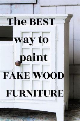 How to Paint Fake Wood Furniture: A Journey Through Colors and Illusions